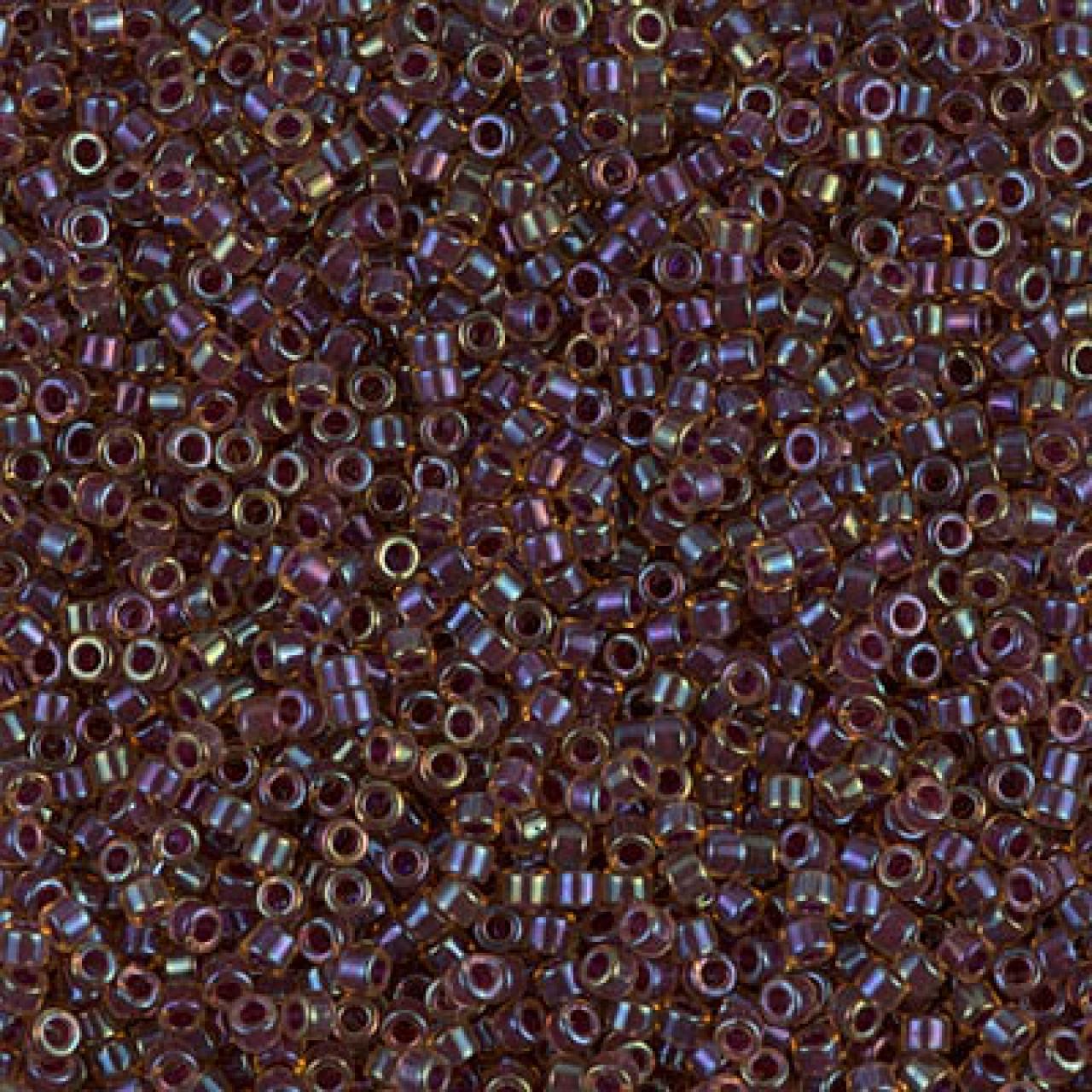 Delica 11/0 DB0061 Purple Lined Lt. Topaz Luster