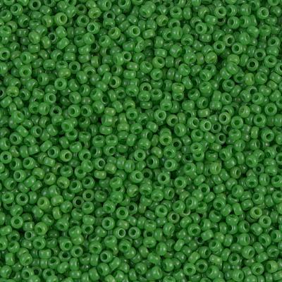Margele de nisip Miyuki 15/0 Jade Green Opaque 0411 — Imaginea 1