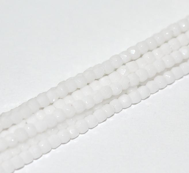 Fire Polish 2mm 03000 Chalk White — Imaginea 1