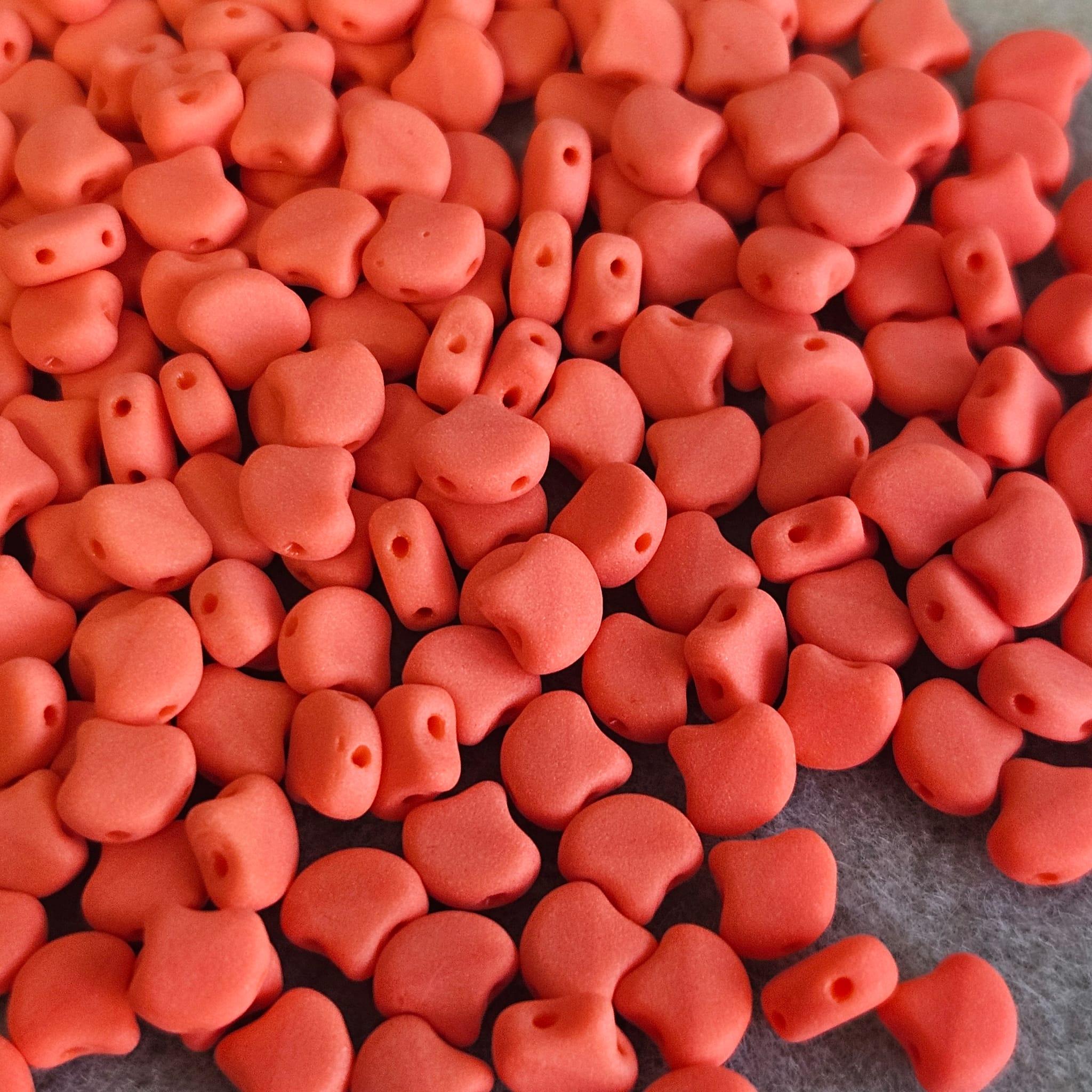 Margele Ginkgo M93140 Matte Opaque Orange — Imaginea 1