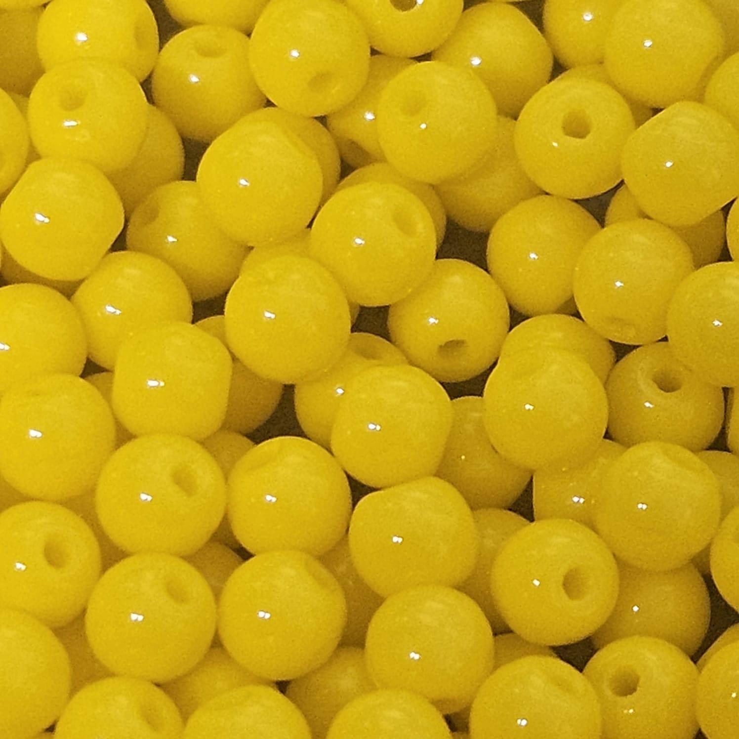 Margele Rotunde 4mm 93110 Opaque Yellow — Imaginea 1