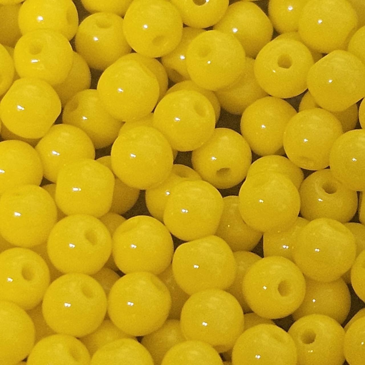 Margele Rotunde 4mm 93110 Opaque Yellow