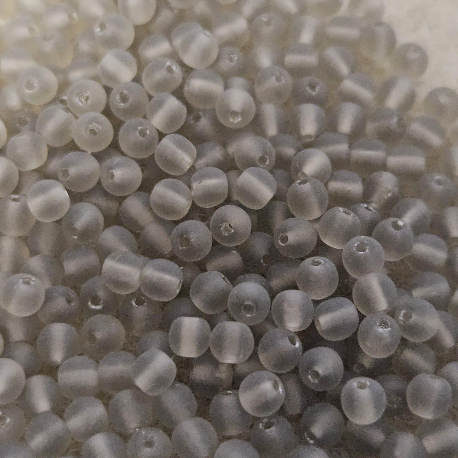 Margele rotunde 4mm M40020 Matte Black Diamond — Imaginea 1
