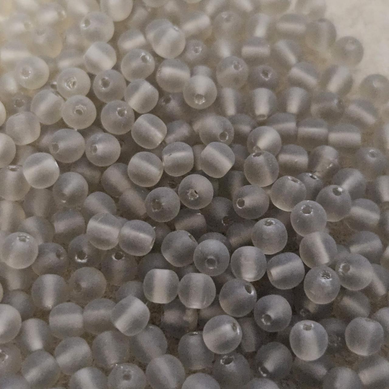 Margele rotunde 4mm M40020 Matte Black Diamond