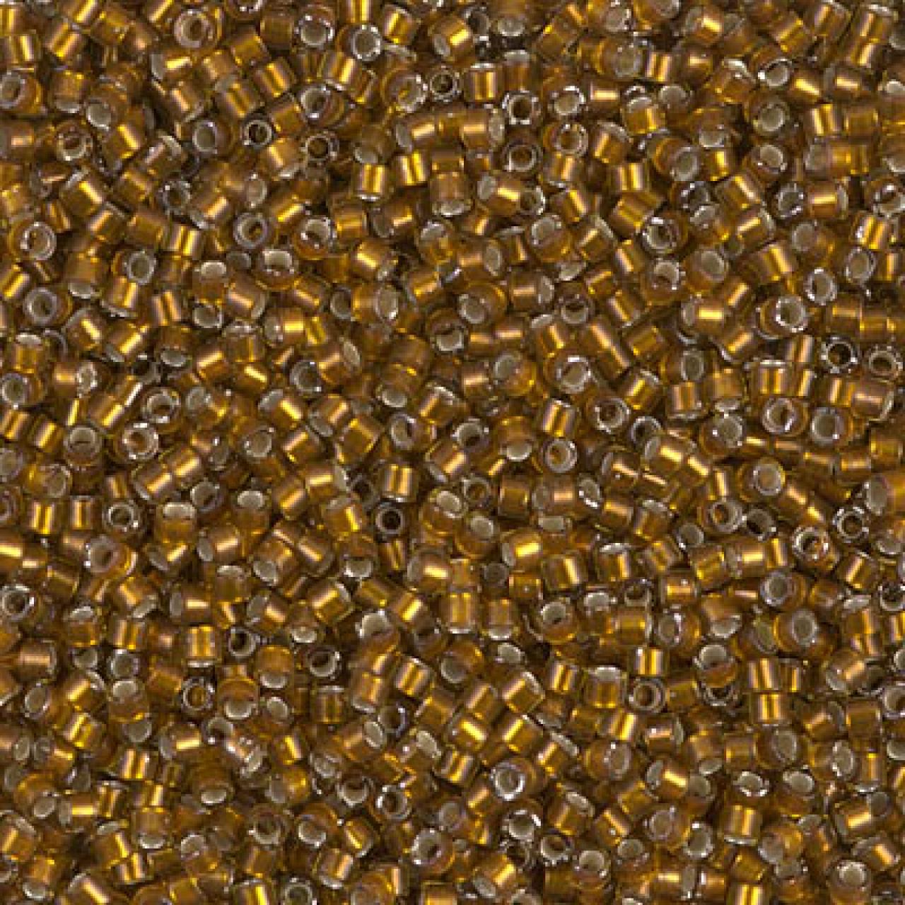 Delica 11/0 DB1681 Silver lined Glazed Dk Saffron