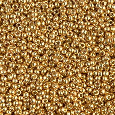Margele de nisip Miyuki 11/0 4202 Duracoat Galvanized Gold — Imaginea 1
