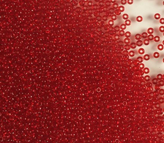 50 gr Preciosa 10/0 19001/90090 Transparent Red — Imaginea 1
