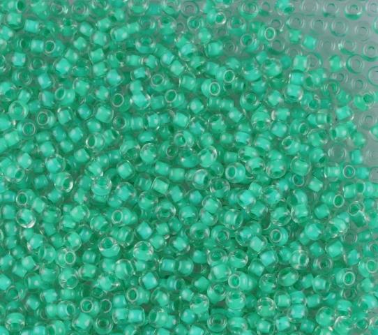 50 gr Preciosa 10/0 19001/80658 Inside Colour Green — Imaginea 1