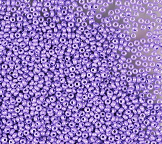 50 gr *Preciosa 10/0 19001/16328 Violet Dyed Chalkwhite — Imaginea 1