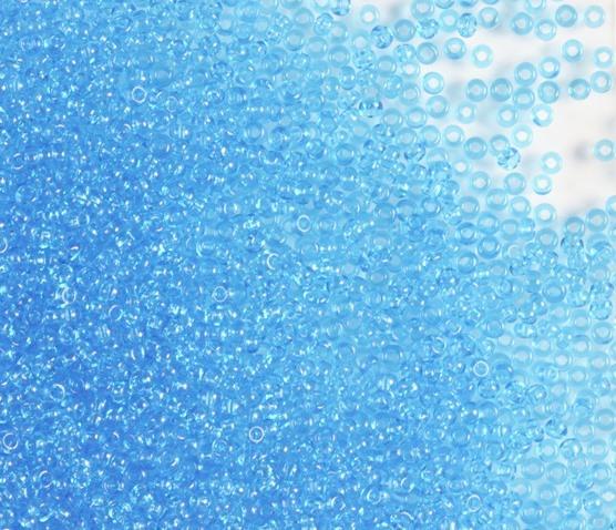 50 gr Preciosa 10/0 19001/60030 Transp dk Aquamarine — Imaginea 1