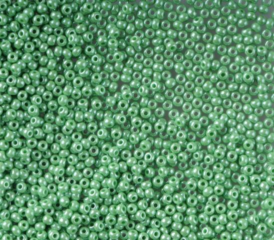 50 gr Preciosa 10/0 19001/58210 Pearl Green — Imaginea 1