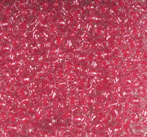 50 gr Preciosa 10/0 19001/38998 Satin Colour Lined Pink — Imaginea 1