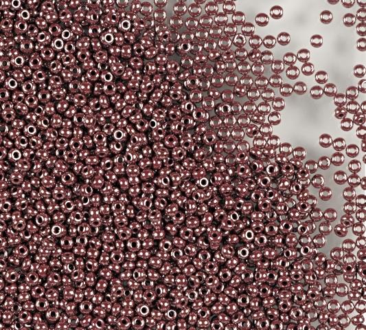 50 gr Preciosa 10/0 19001/18600 Pearl Opaque Brown — Imaginea 1