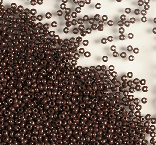 50 gr Preciosa 10/0 19001/13780 Opaque Brown — Imaginea 1