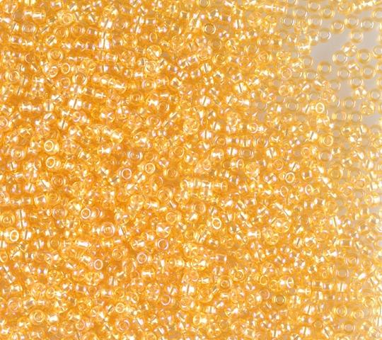 50 gr Preciosa 10/0 19001/11020 Silk Lt. Topaz Rainbow — Imaginea 1