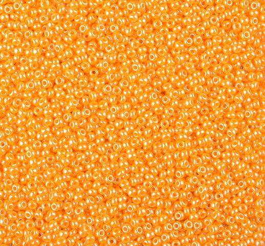 50 gr Preciosa 10/0 19001/98110 Pearl Op. Orange — Imaginea 1