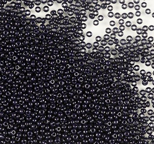 50 gr Preciosa 10/0 19001/33080 Op Dark Blue — Imaginea 1