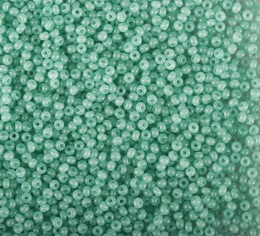 50 gr Preciosa 10/0 19001/02164 Green Dyed Alabaster — Imaginea 1