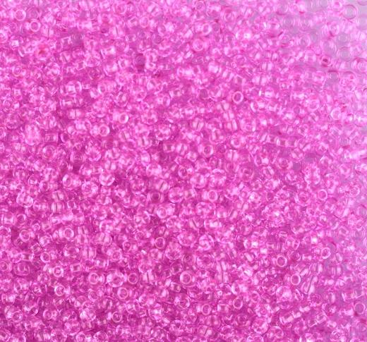 50 gr Preciosa 10/0 19001/01192 Pink Dyed Crystal — Imaginea 1