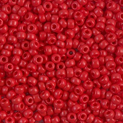 Margele de nisip Miyuki 8/0 0408 Opaque Red — Imaginea 1