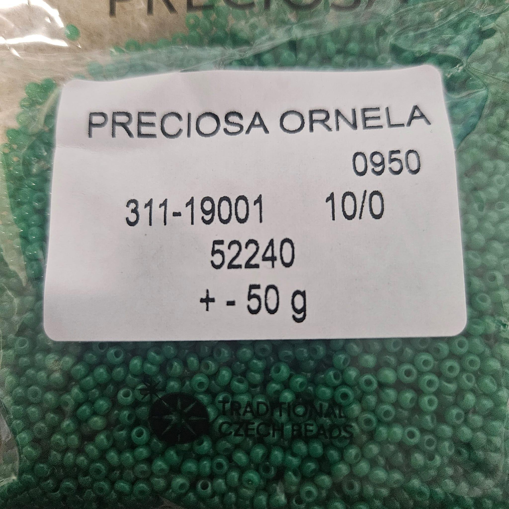 50 gr Preciosa 10/0 19001/52240 Alabaster Green — Imaginea 2