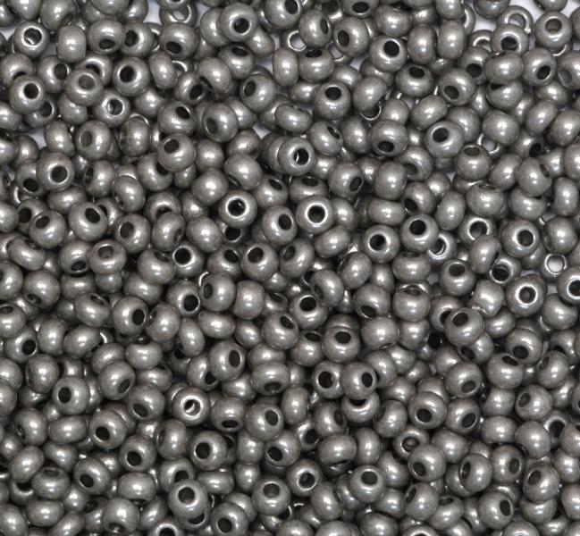 50 gr *Preciosa 10/0 19001/16749 Gray Metallic Dyed — Imaginea 1