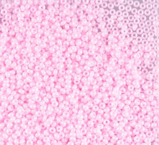 50 gr *Preciosa 10/0 19001/16172 Opaque Pink — Imaginea 1