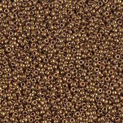 Margele de nisip Miyuki 15/0 0457L TUB 8.2gr Metallic Light Bronze — Imaginea 1