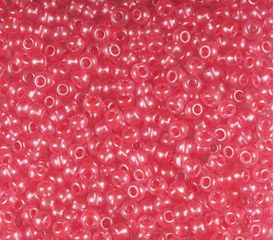 50 gr *Preciosa 10/0 19001/08398 Red Pearl Satin — Imaginea 1